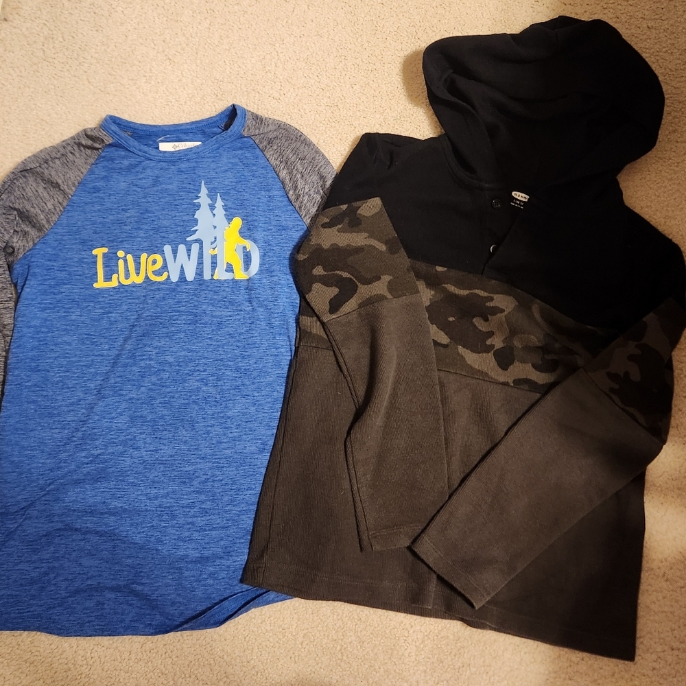Columbia Blue and Black Kids Long Top